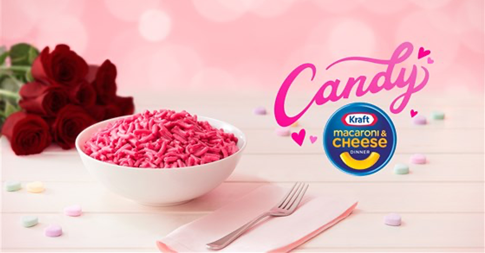 Kraft launches pink candy-flavored mac and cheese for Valentine’s Day