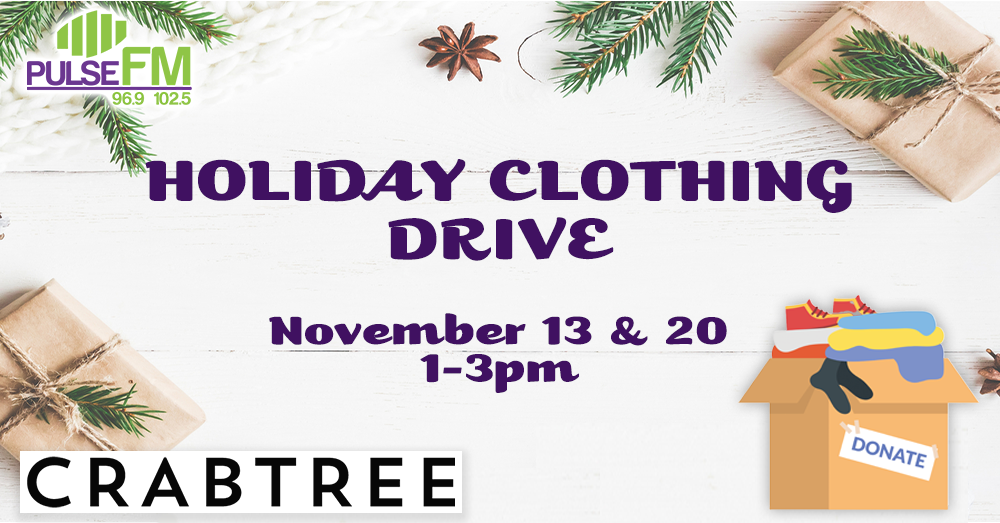 Pulse FM and Crabtree Holiday Clothing Drive