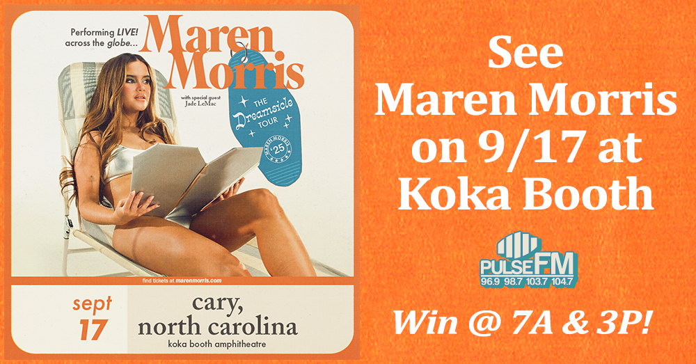 See Maren Morris on 9/17 at Koka Booth Ampitheatre!