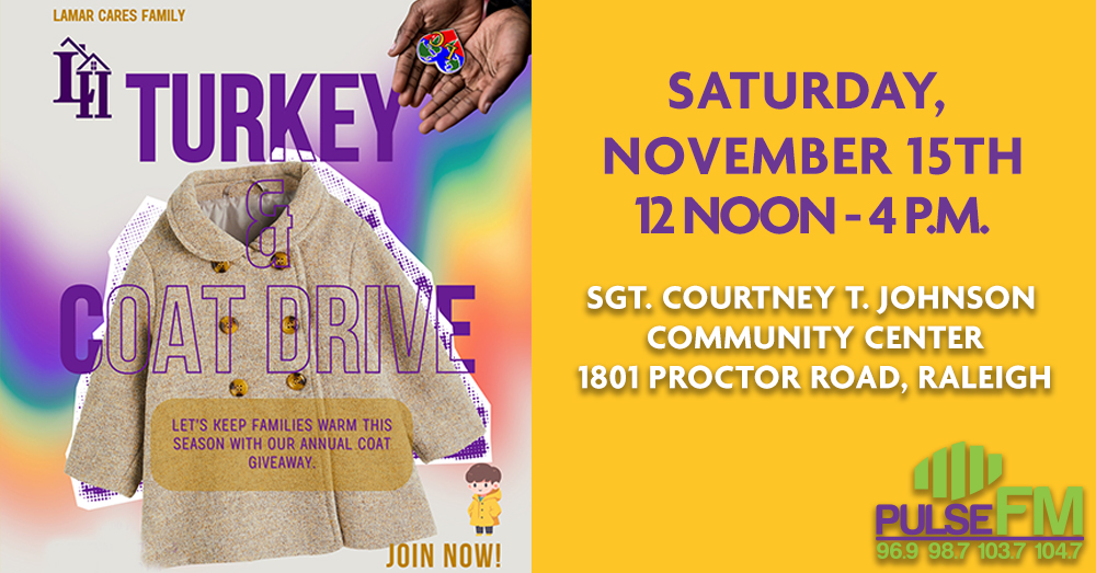 Lamar Homes’ 5th Annual Turkey & Coat Drive