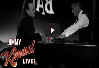 U2 & Chris Martin Sing to Raise Awareness for AIDS on Jimmy Kimmel