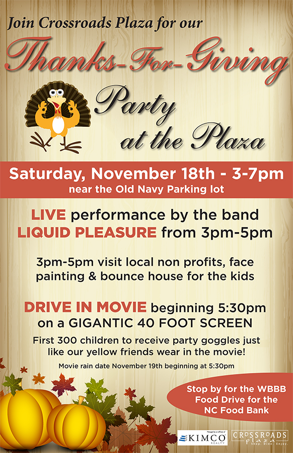 Crossroads Plaza Thanksgiving party