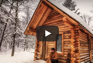 Watch: One Man Builds Log Cabin