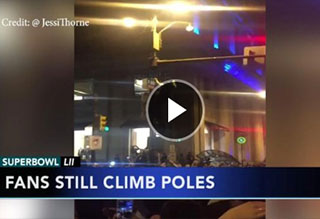 Watch: Eagles Fans Climb Crisco Poles