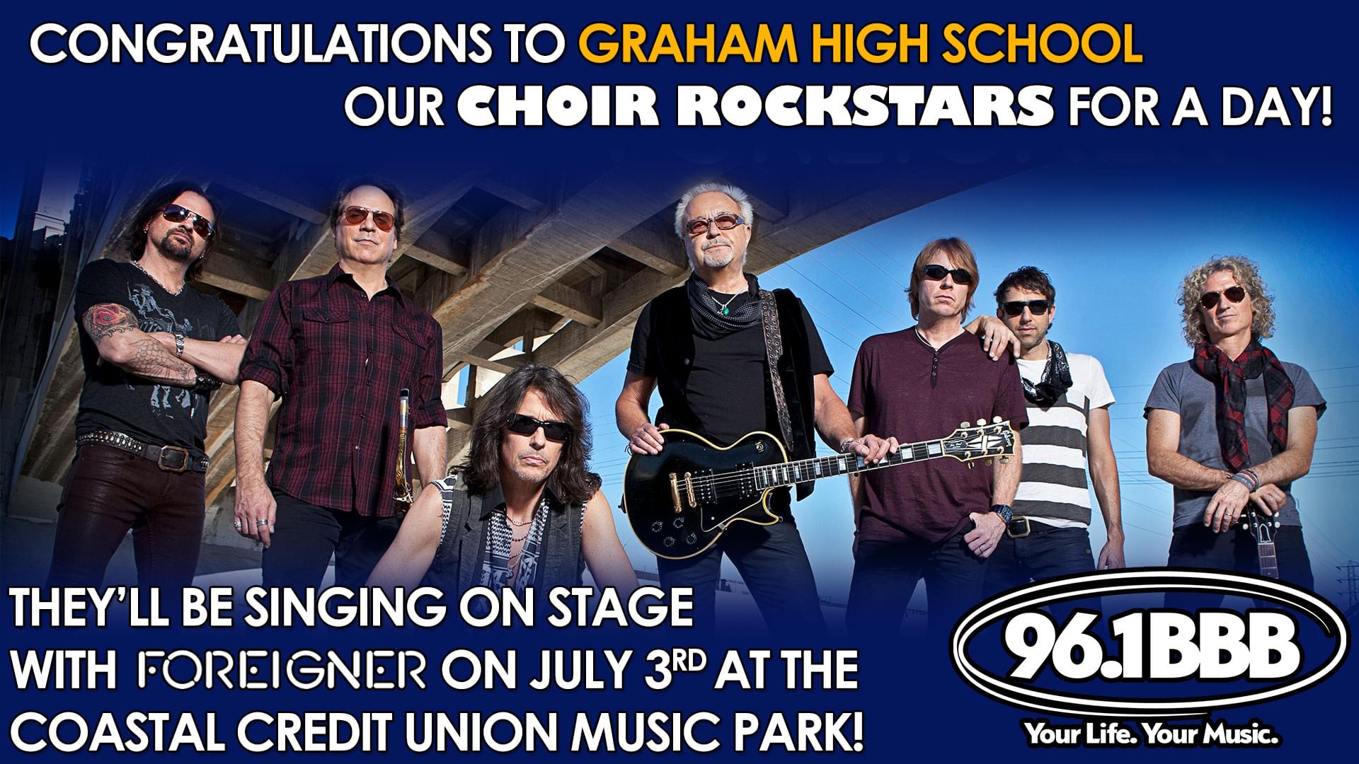 Congrats to Graham High School our Choir Rockstars for a Day!