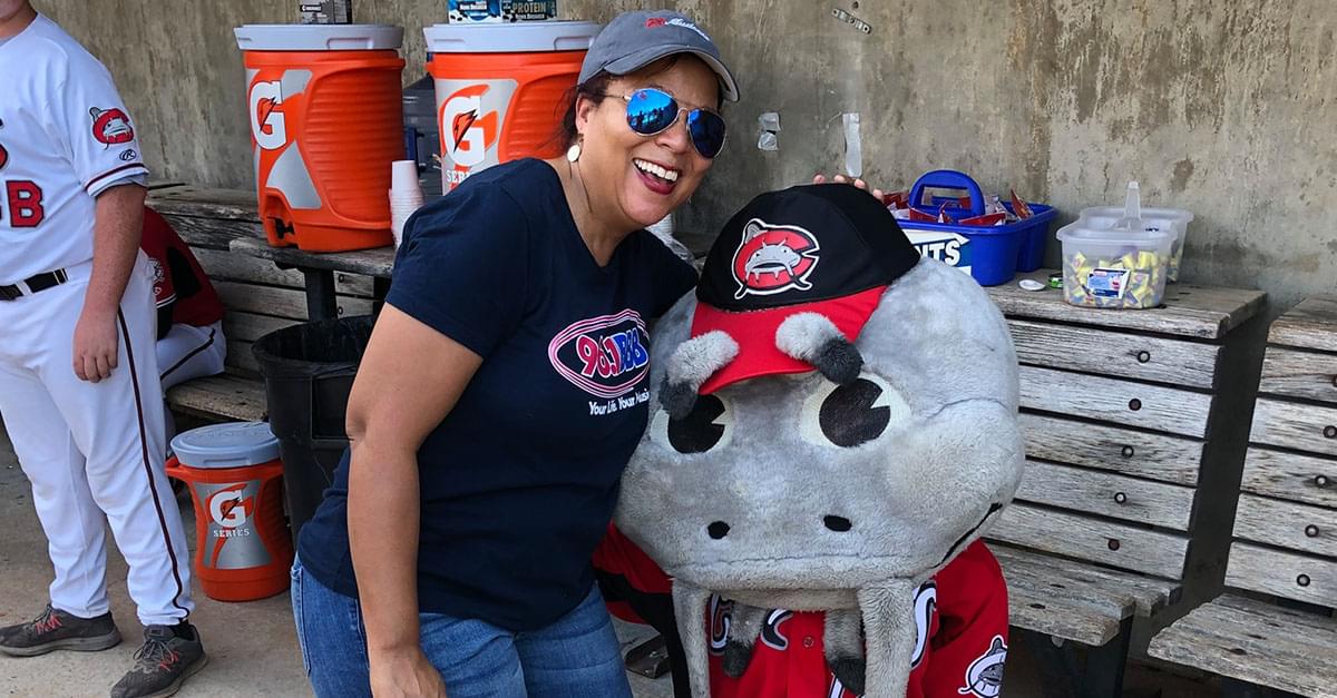 Watch: Madison Throws Out the First Pitch at Mudcats Game!