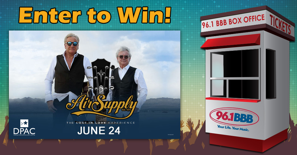 BBB Box Office: Win Tickets to Air Supply at DPAC