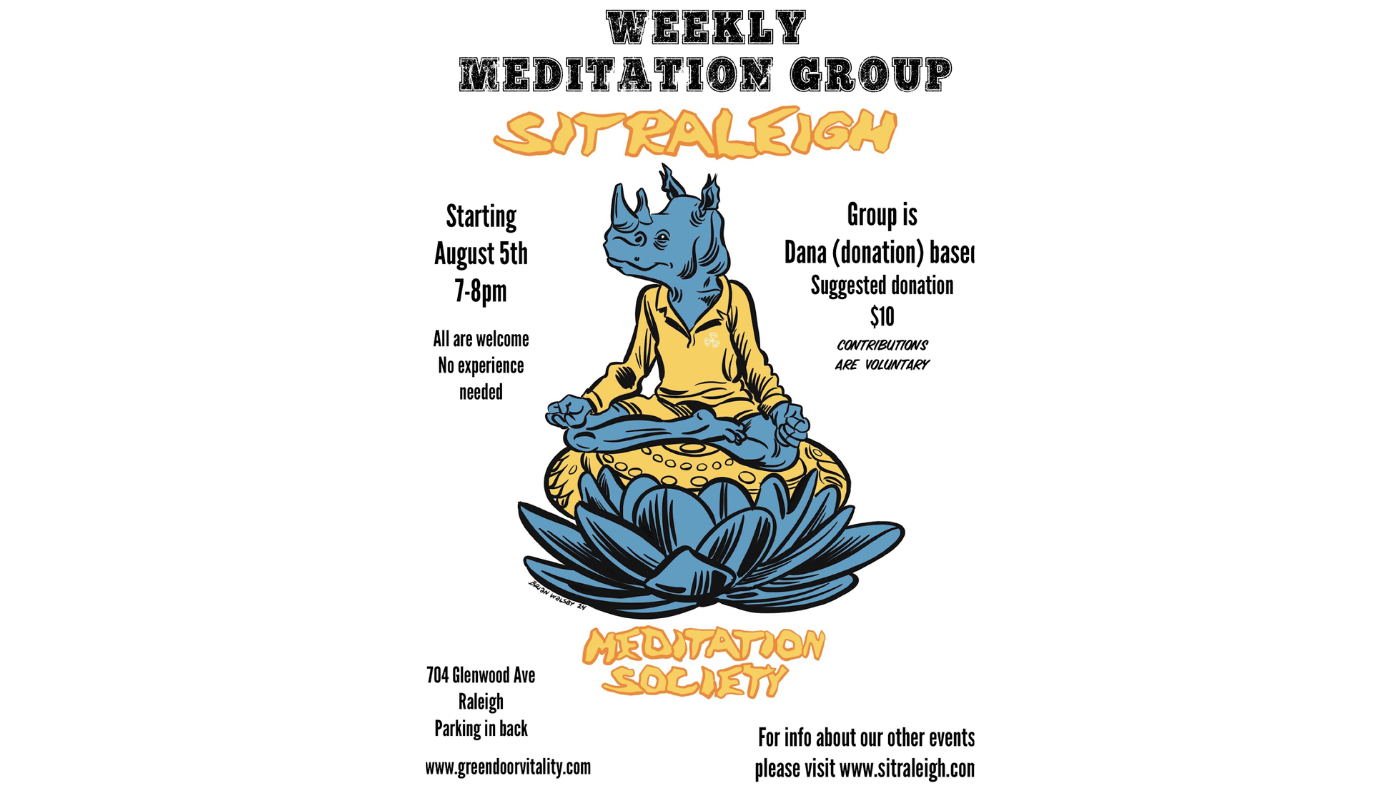 Sit Raleigh: Weekly Meditation Group
