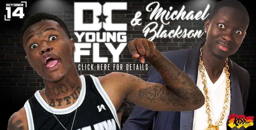 DC Young Fly And Michael Blackson October 14th At The Greenville Convention Center!