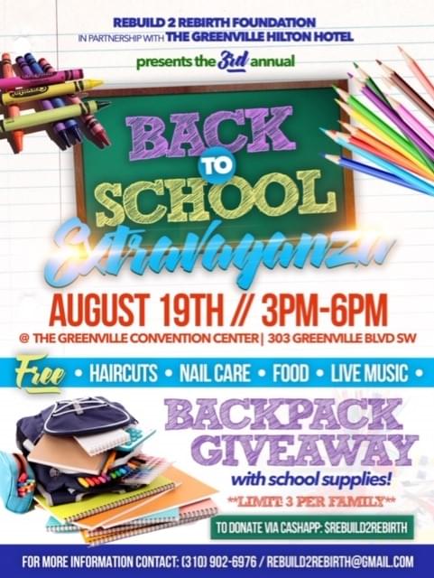 3rd Annual Back to School Extravaganza