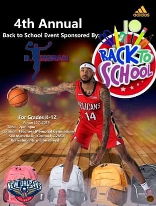 4th Annual Back to School Event Sponsored by Brandon Ingram