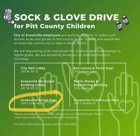 Sock and Glove Drive!