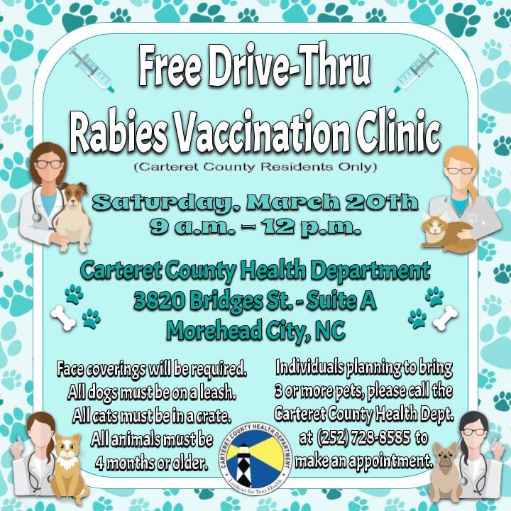 Free Drive-Thru Rabies Vaccination Clinic