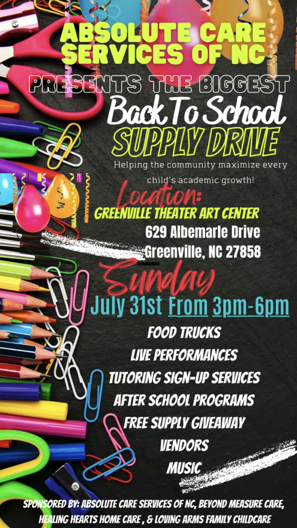 Back 2 School Supply Drive