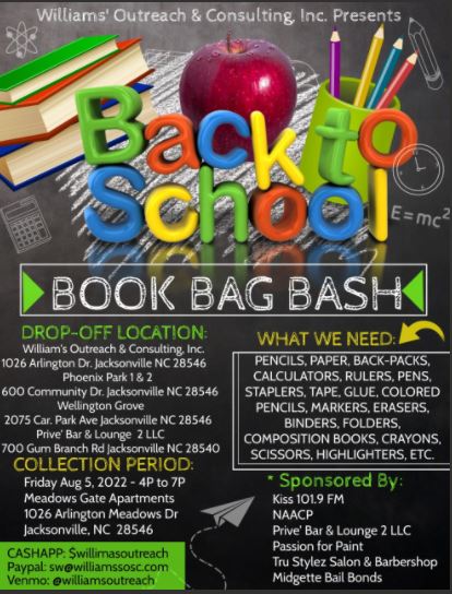 BOOK BAG BASH!