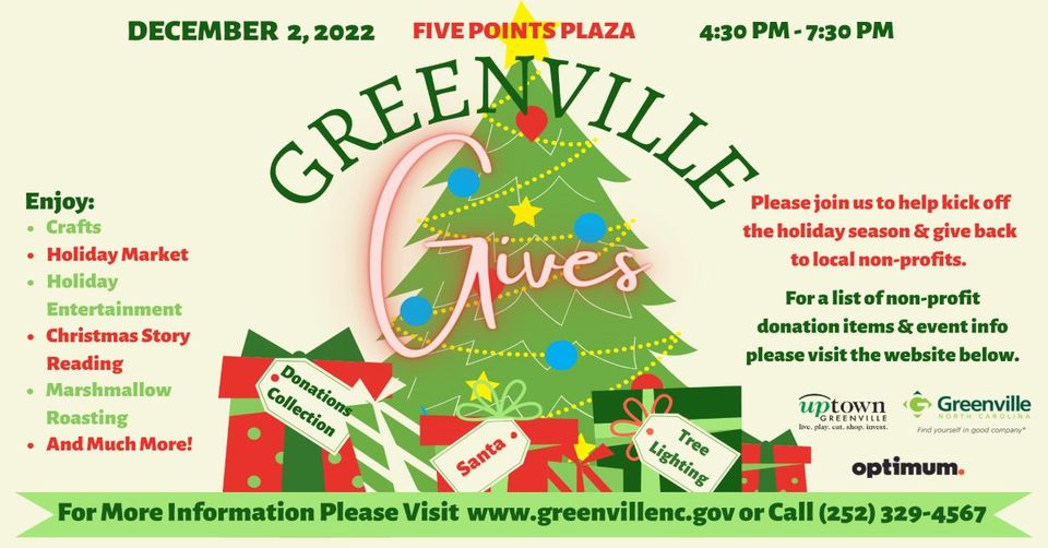 Greenville Gives @ 5 Points Plaza in Uptown Greenville!