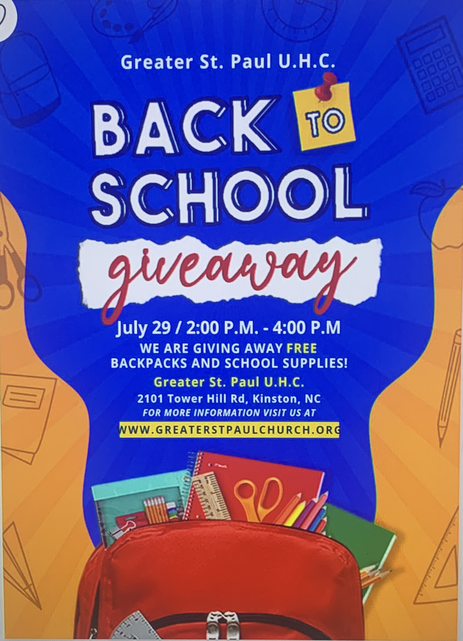 Greater St. Paul UHC Back To School Giveaway