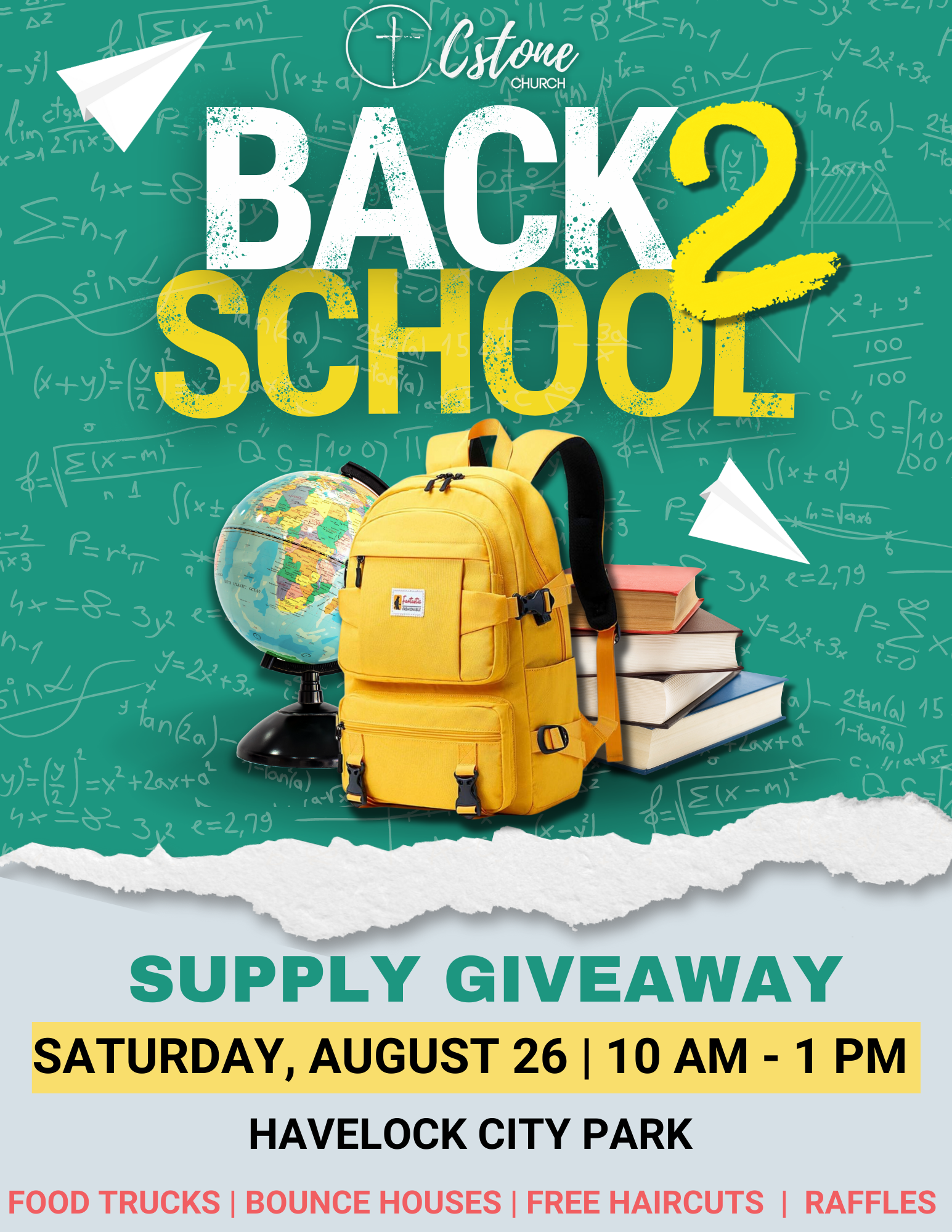 Cstone Church – Back 2 School Supply Giveaway