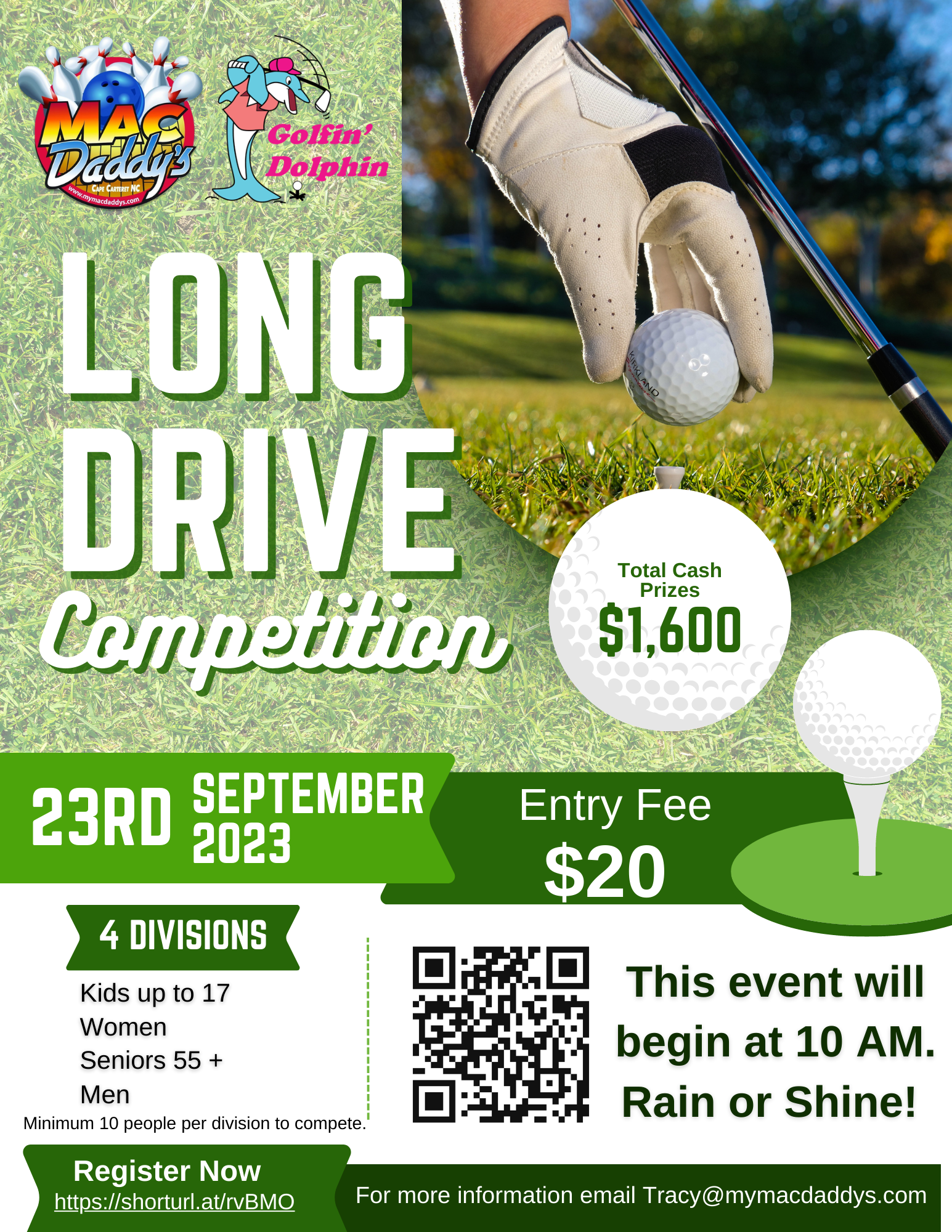 Mac Daddy’s x Golfin’ Dolphin’s Long Drive Competition