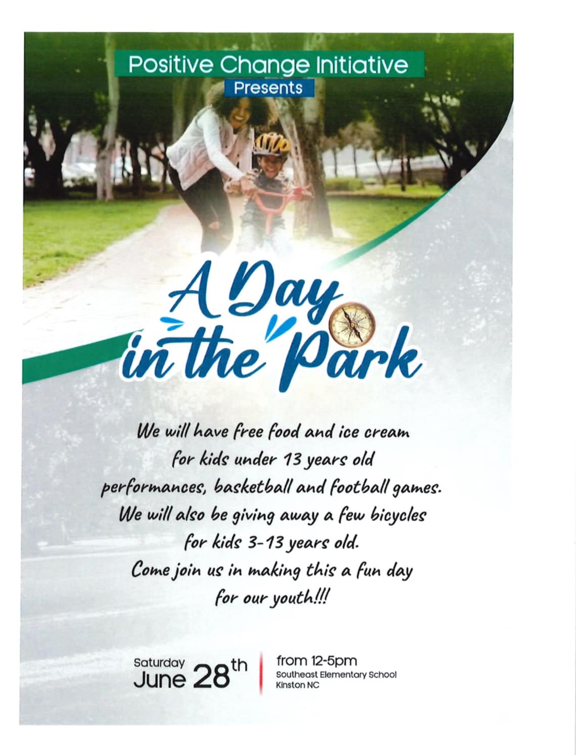 Positive Change Initiative: A Day In The Park