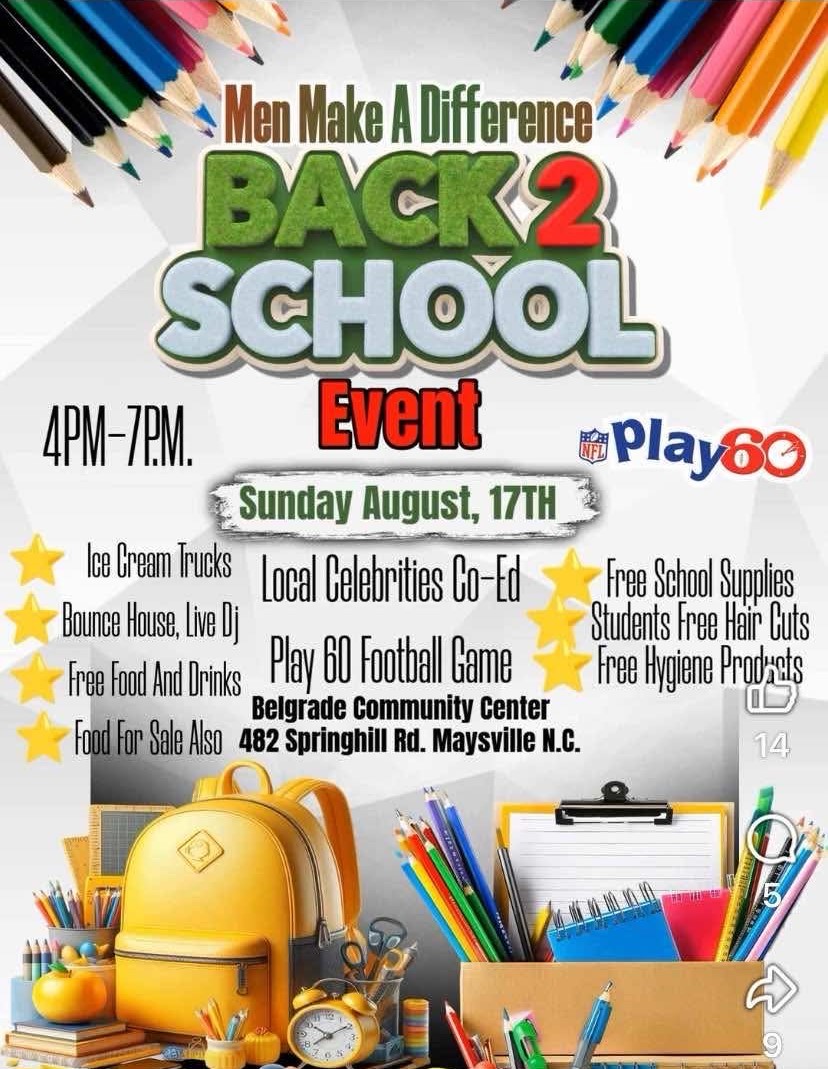 Men Make A Difference: Back 2 School Event