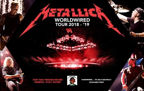Metallica Announce Second North American Leg of WorldWired Tour – And They’re Coming to Raleigh!