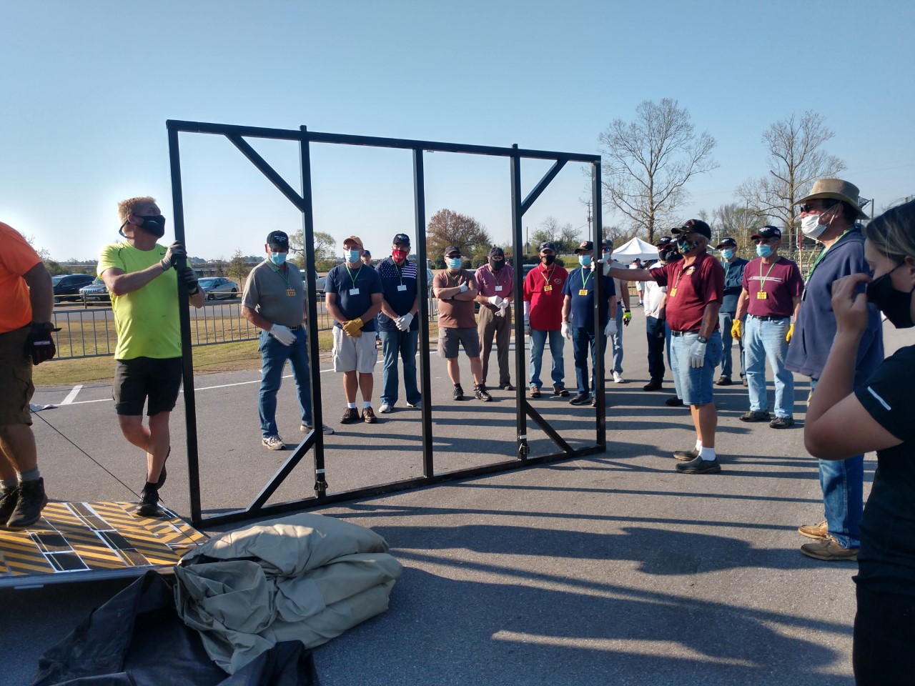 See The Wall That Heals Get Assembled in New Bern