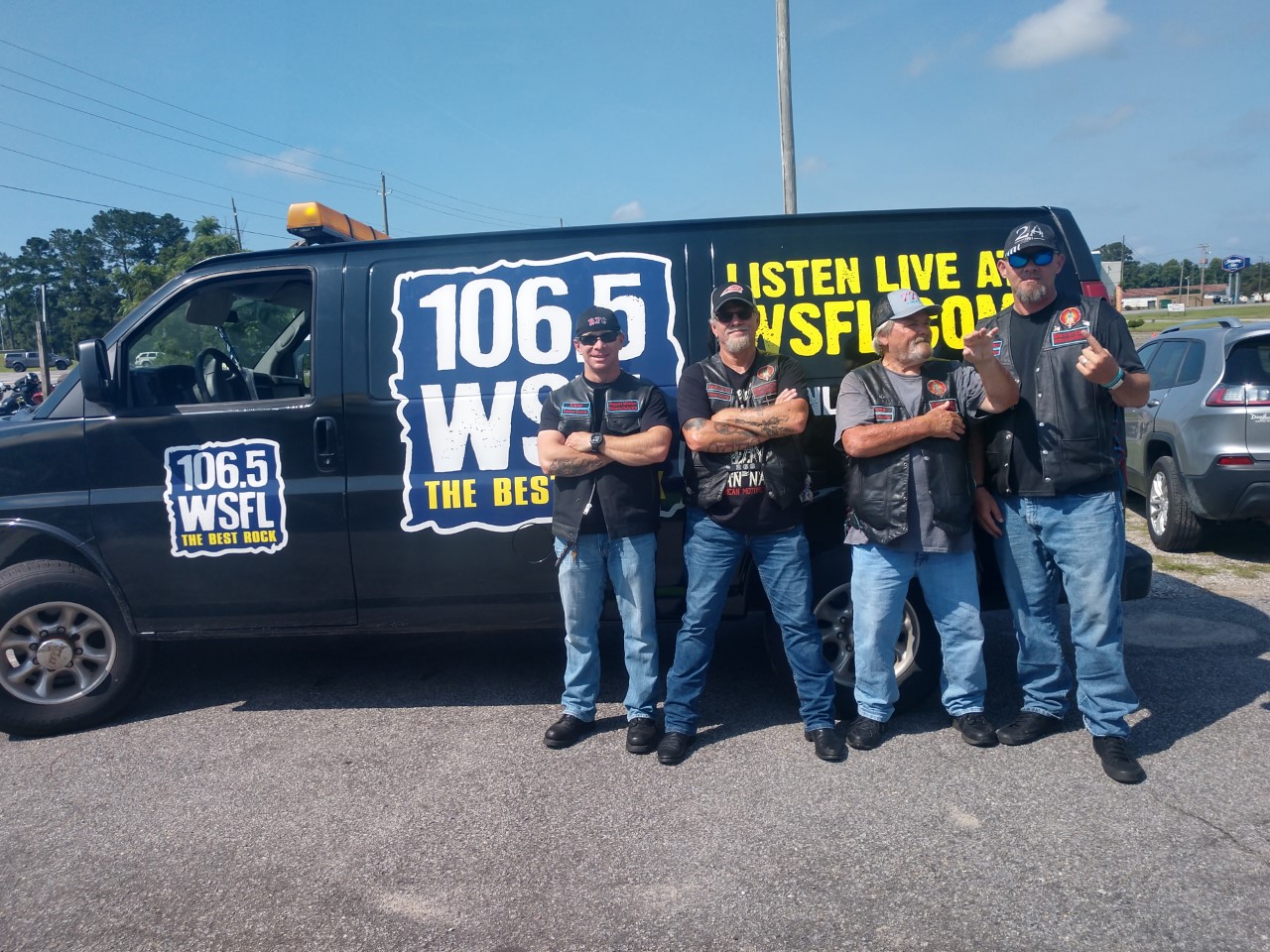 WSFL Hits the Bikers For Christ ALS Ride at Ironclad Marketplace in Kinston