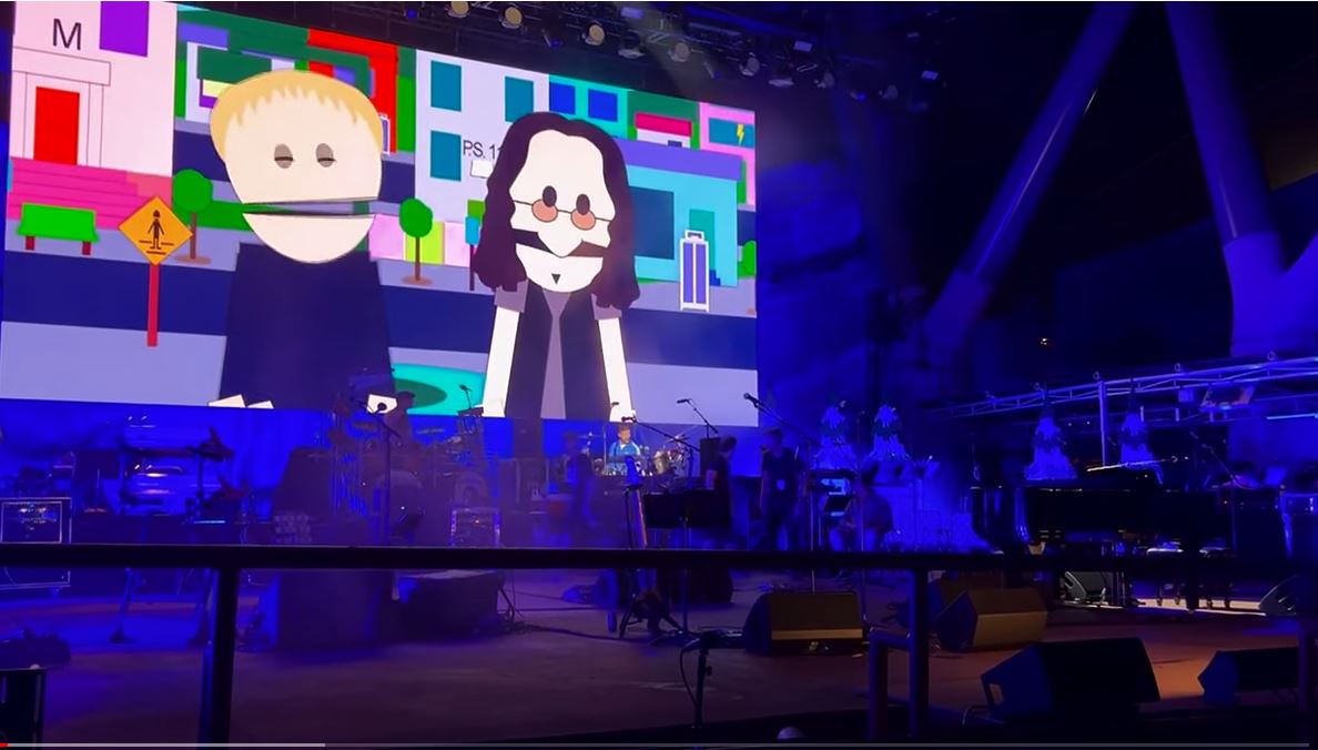 Alex & Geddy From Rush Perform With Matt Stone at the South Park 25th Anniversary Concert at Red Rocks