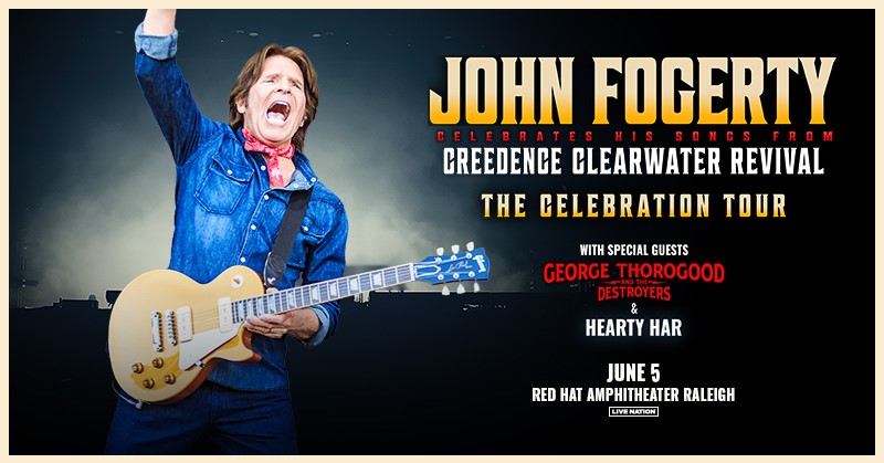 John Fogerty w/ Special Guests George Thorogood & The Destroyers and Hardy Har @ The Red Hat Amphitheater, Raleigh