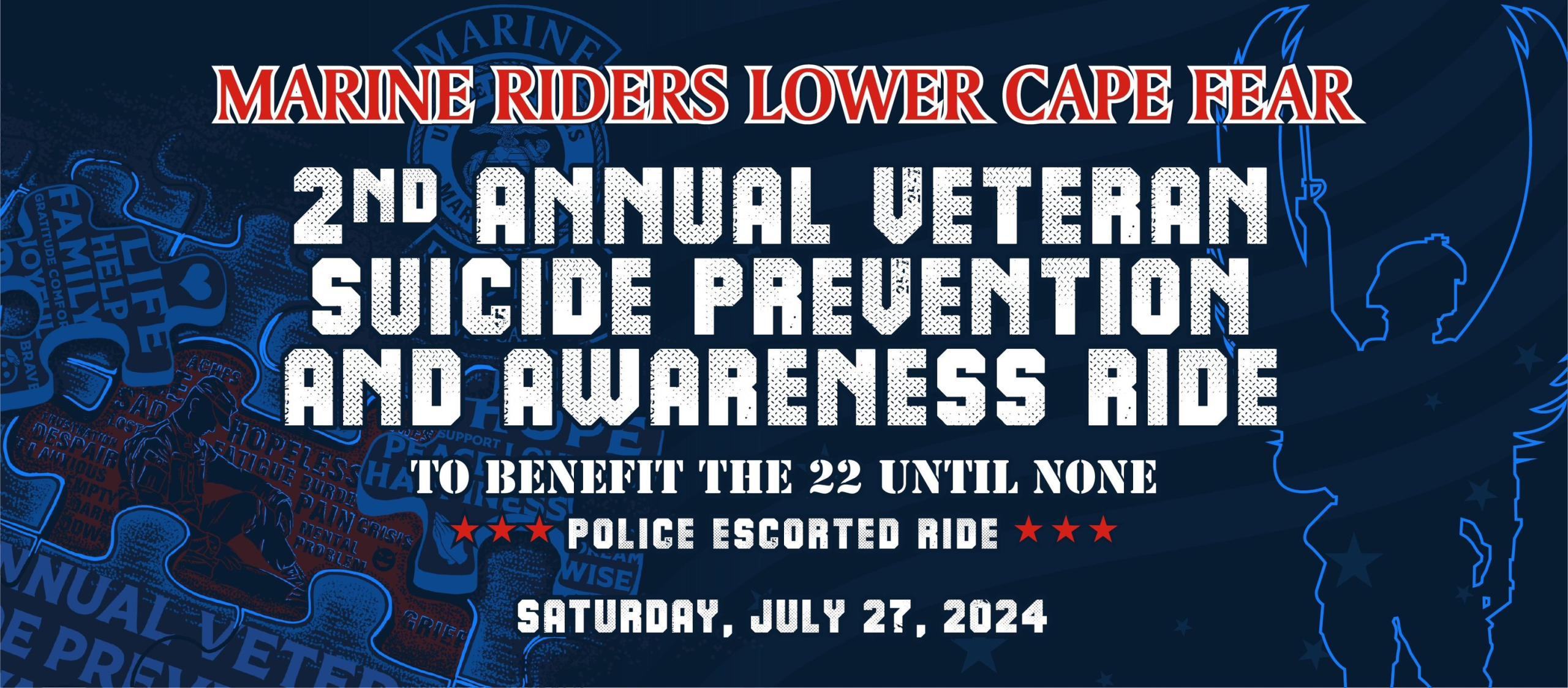 Marine Riders Lower Cape Fear 2nd Annual Suicide Prevention and Awareness Ride