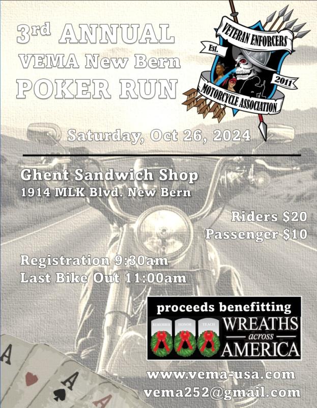 3rd Annual V.E.M.A. Run to Benefit Wreaths Across America