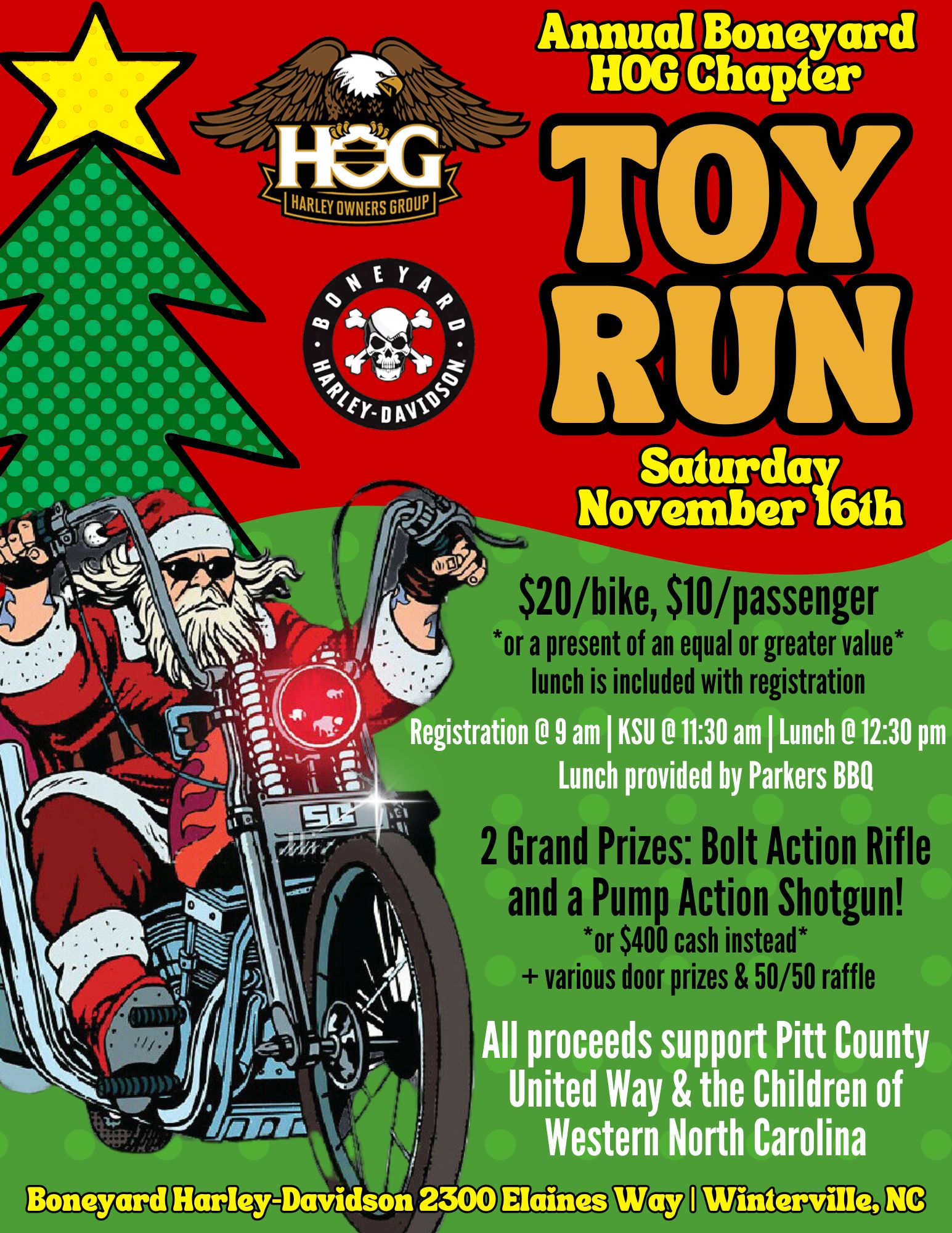 Annual Boneyard HOG Chapter Toy Run