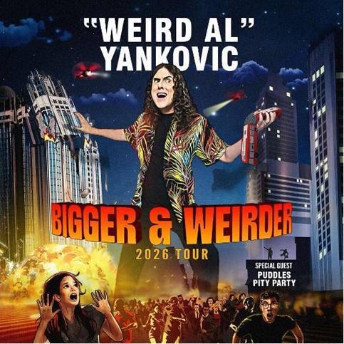 “Weird Al” Yankovic BIGGER & WEIRDER 2026 Tour @ First Horizon Coliseum, Greensboro