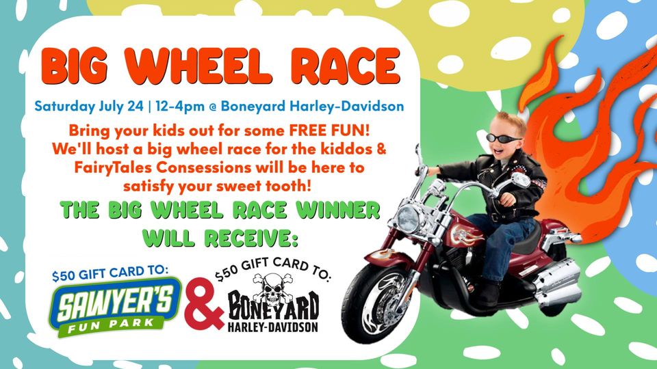 FREE Kids Big Wheel Race @ Boneyard Harly-Davidson, Winterville