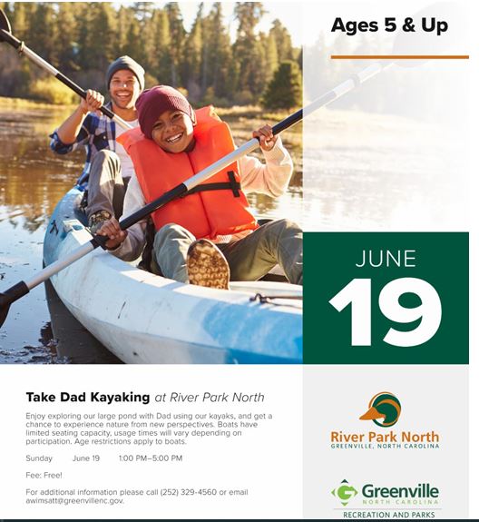 Take Dad Kayaking Day at River Park North
