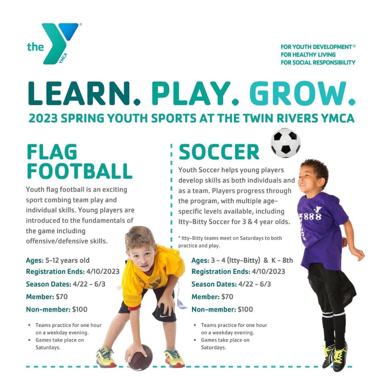 Spring Sports at YMCA (Registration Now Open)