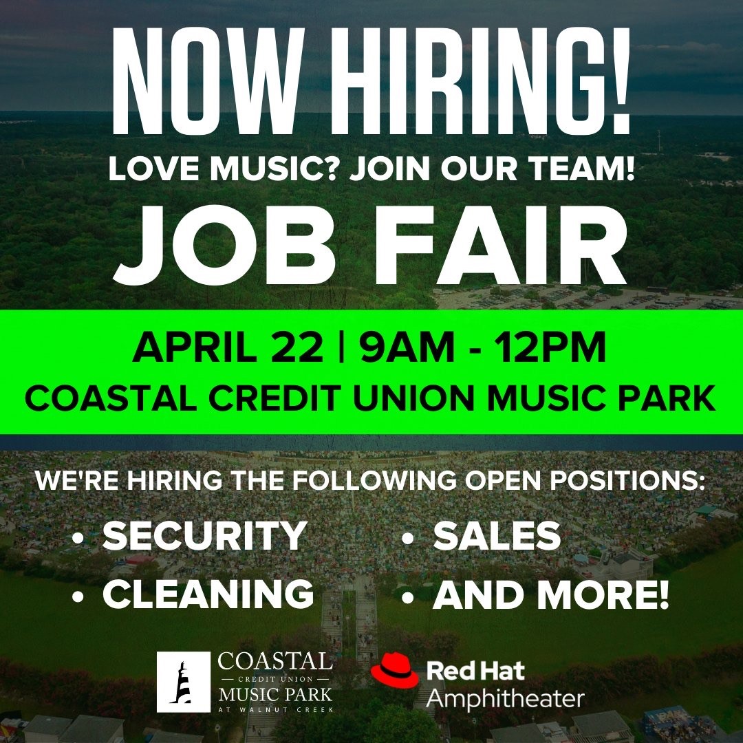 Coastal Credit Union Music Park / Red Hat Amphitheater Job Fair