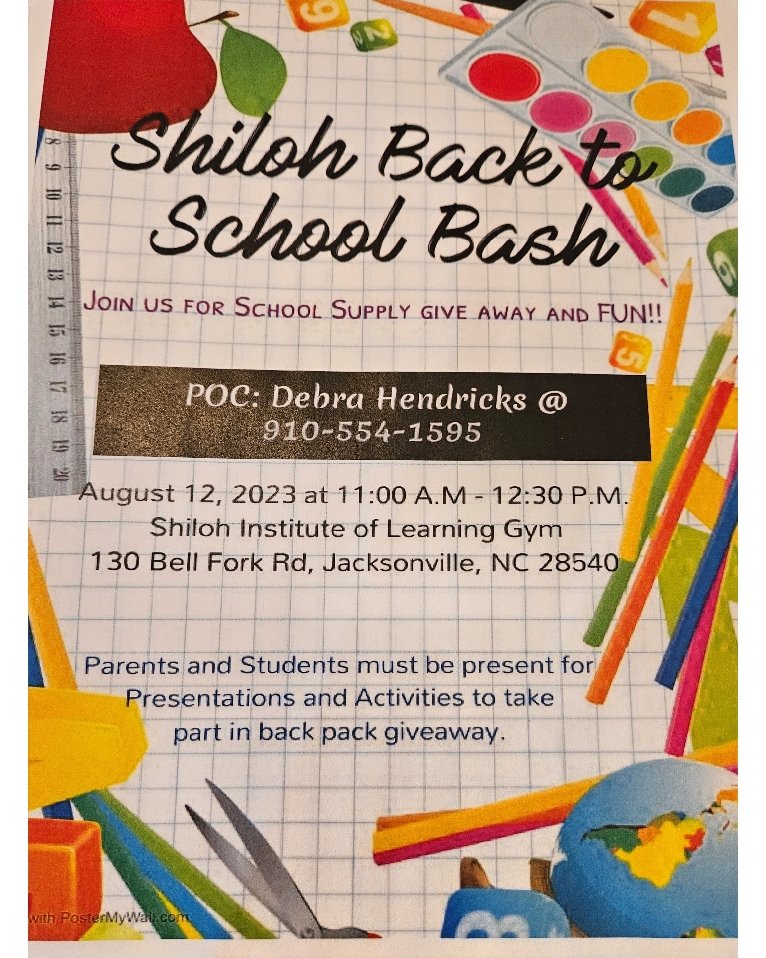 Shiloh Back to School Bash