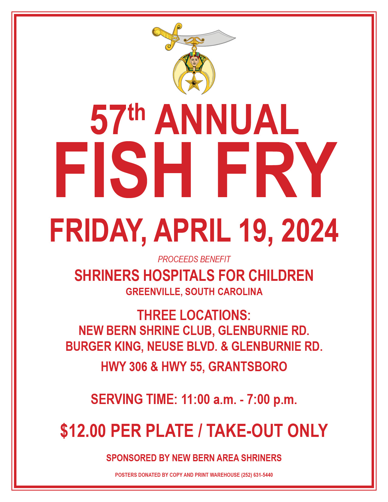 Shriners 57th Annual Fish Fry