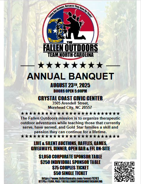 The Fallen Outdoors Team NC Annual Banquet