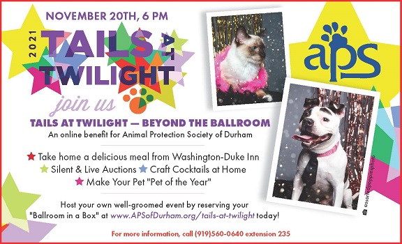 Tails at Twilight Annual Gala by the Animal Protection Society of Durham
