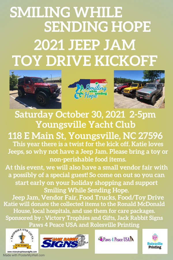 Smiling While Sending Hope: Jeep Jam Toy Drive Kick Off 2021