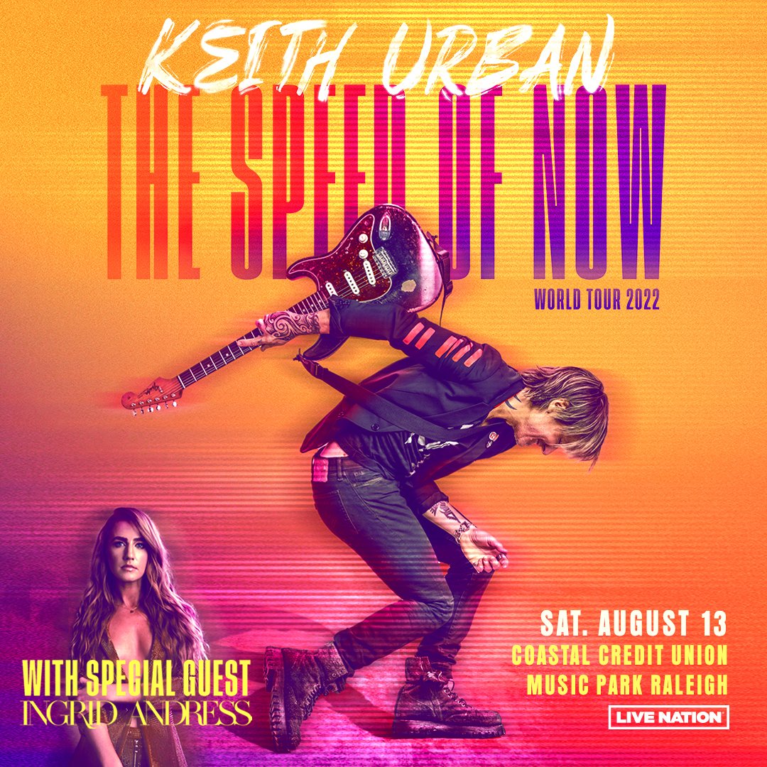 Keith Urban: The Speed of Now Tour at Coastal Credit Union Music Park
