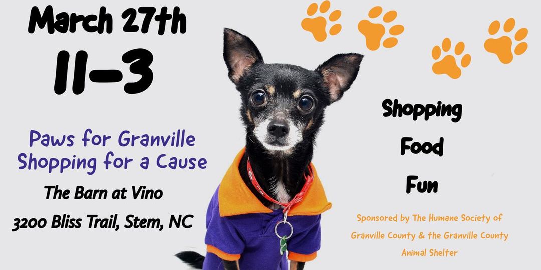 Paws for Granville: Shopping For A Cause