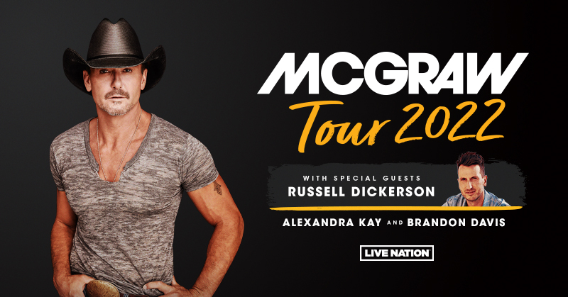 Tim McGraw With Russell Dickerson at Coastal Credit Union Music Park