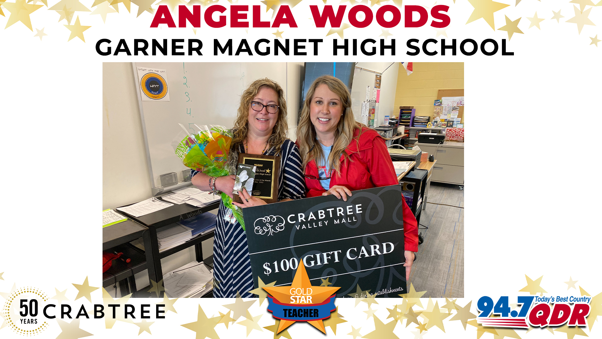 Gold Star Teacher of the Month: October 2022 – Angela Woods