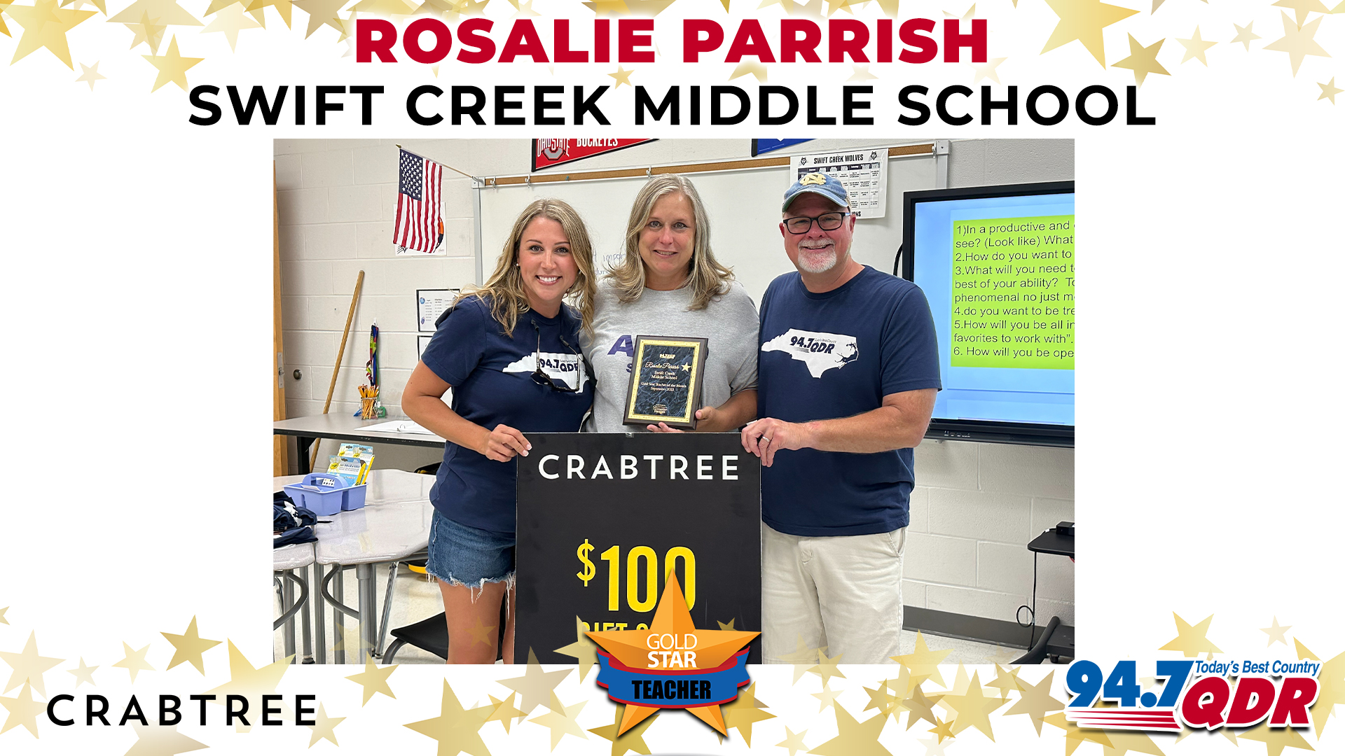 Gold Star Teacher of the Month: September 2023 – Rosalie Parrish