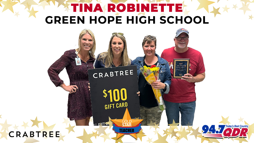 Gold Star Teacher of the Month: November 2023 – Tina Robinette