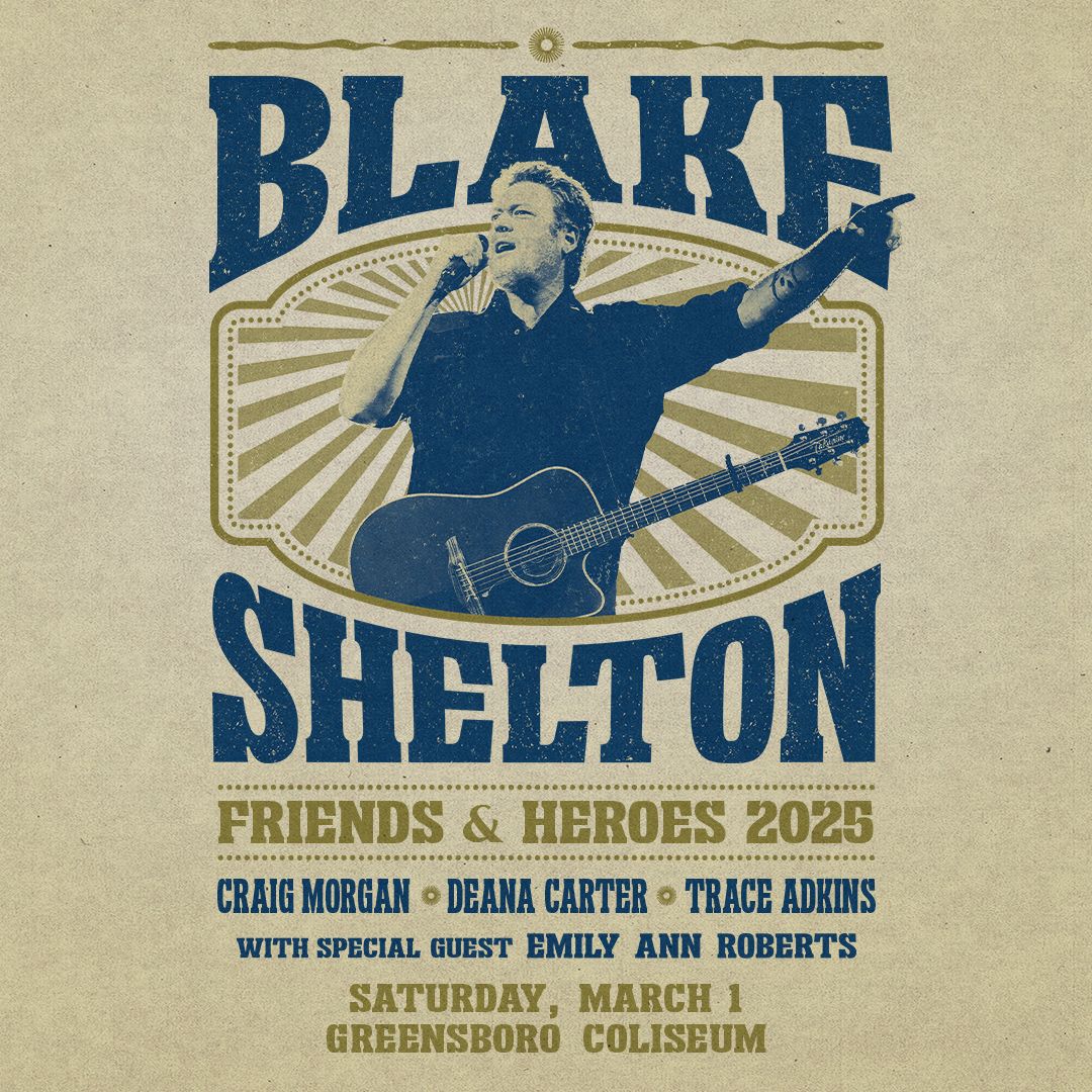 Blake Shelton’s Friends & Heroes Tour 2025